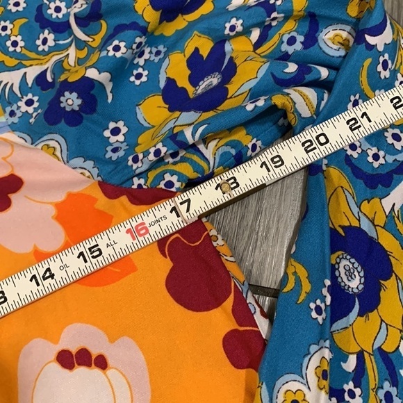 Maeve Anthropologie Contrast Print Buttondown Long Sleeve Blouse NWT size XXS - Picture 14 of 14